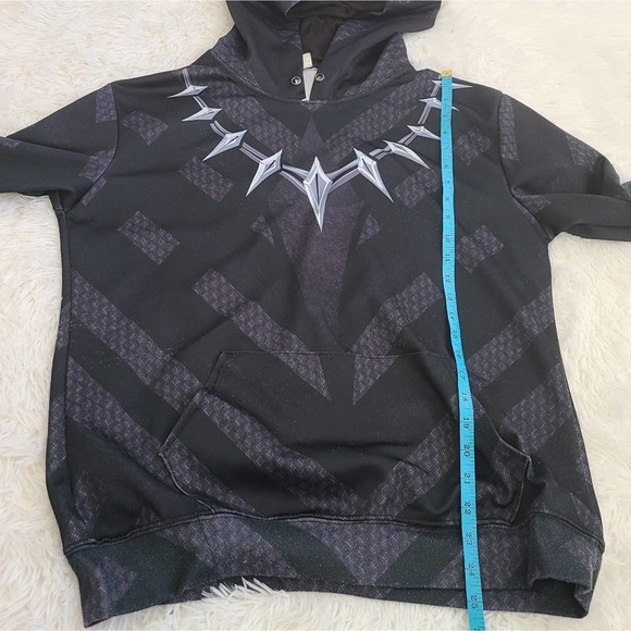 Men's Marvel Black Panther Comic Character Logo Hoodie SZ XL - Picture 5 of 13